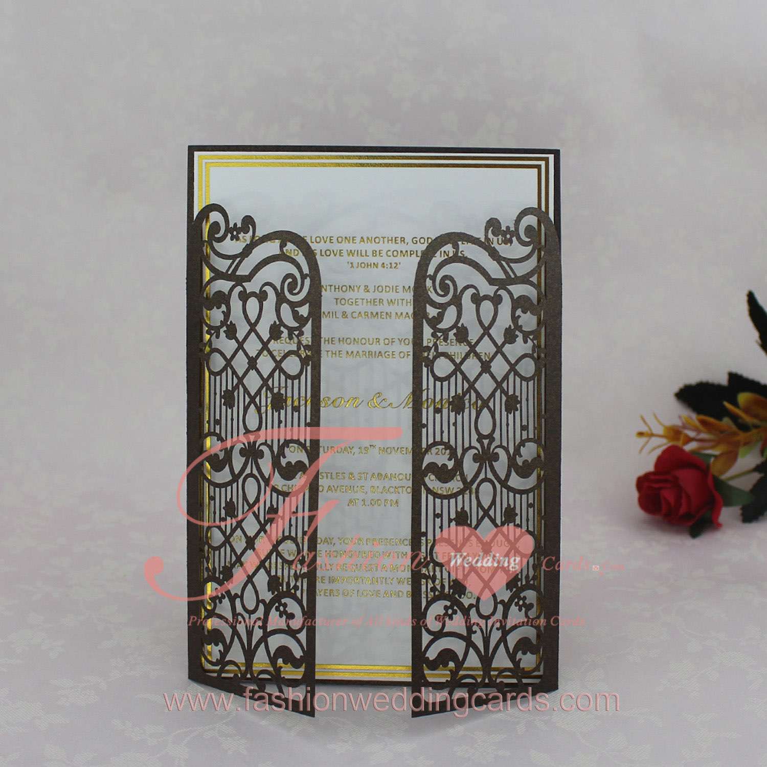 Free Templates Laser Cut Wedding Invitations USA